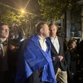 Министр иностранных дел Эстонии Маргус Цахкна присоединился к протестующим в Грузии