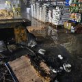 В Кохтла-Ярве в торговом центре произошел пожар