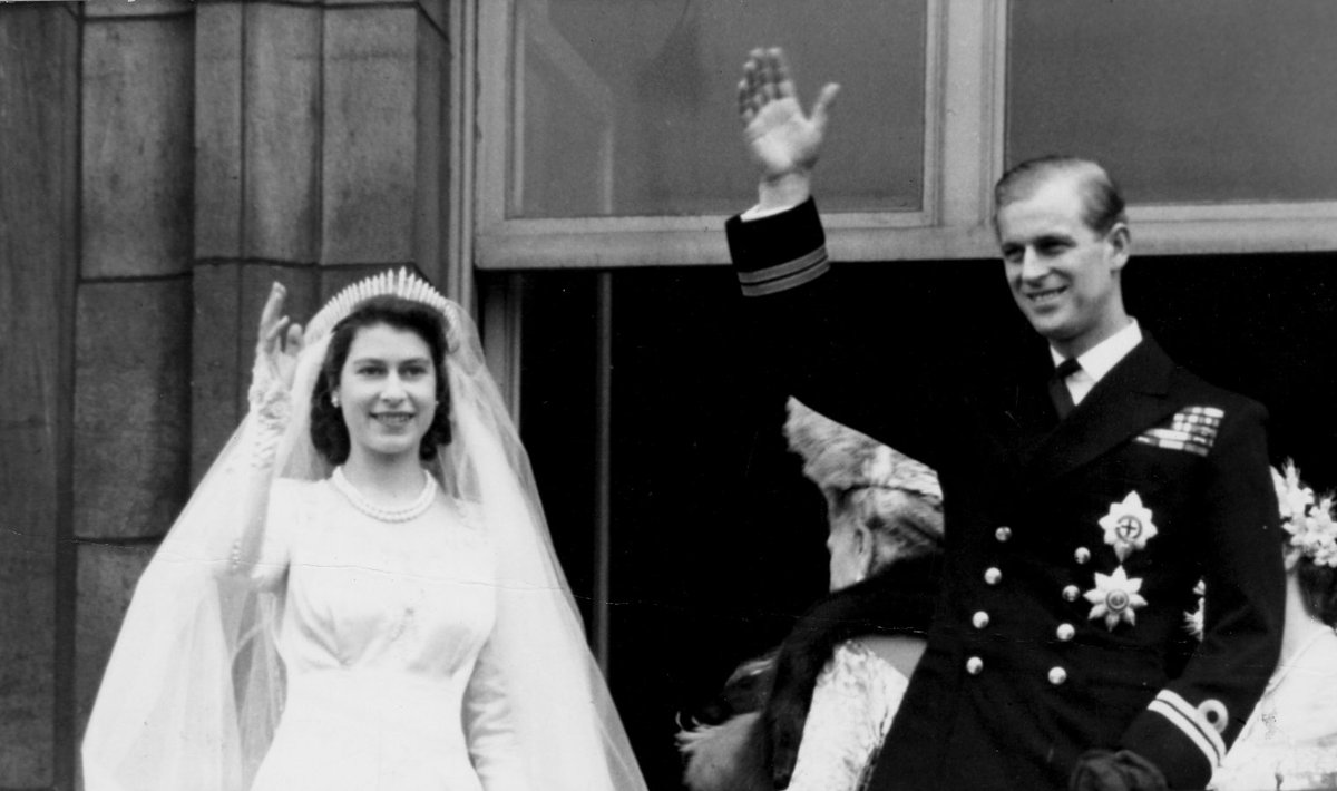 Printsess Elizabethi ja Philipi, tulevase kuninganna Elizabethi ja prints Philipi pulmapäev, 20. november 1947.