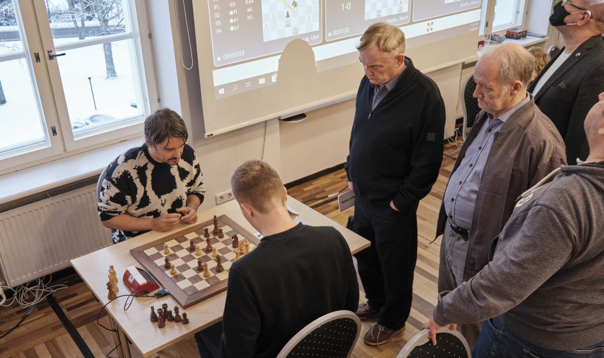 Fotol turniiri kahe parema Aleksander Morozevitchi (tagumine) ja Paulius Pultinieviciuse vaheline kohtumine, mille võitis leedukas. 