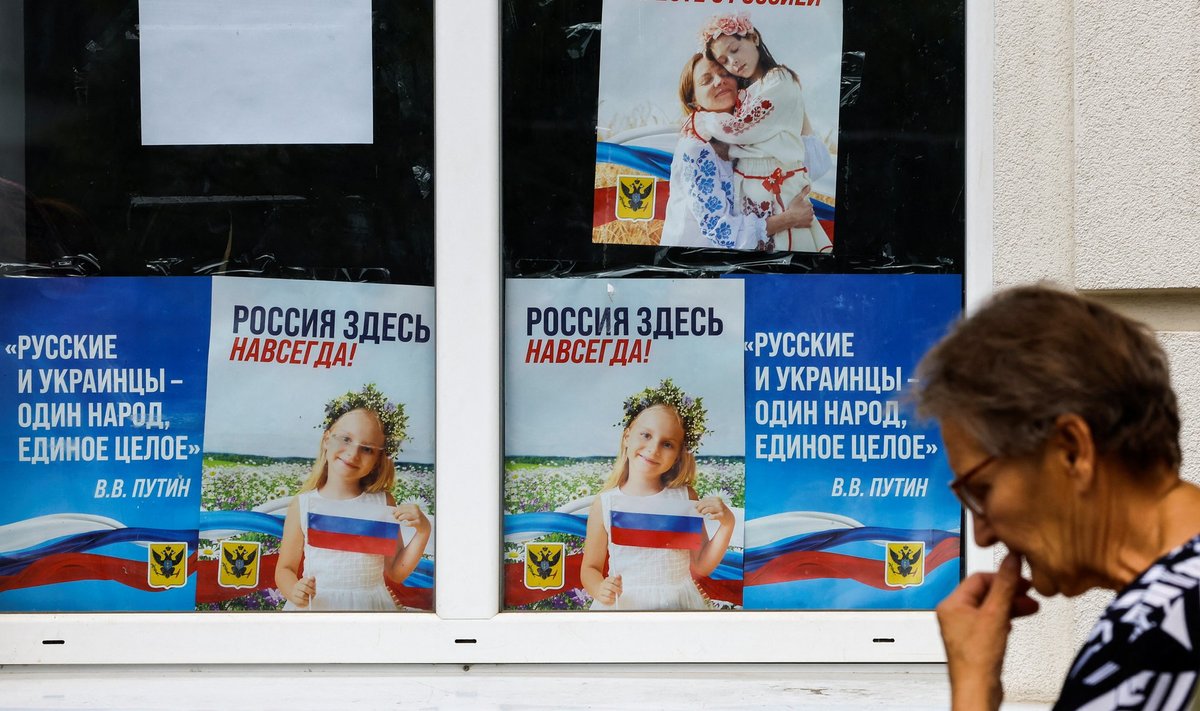 Пропаганда в оккупированном российскими войсками Херсоне