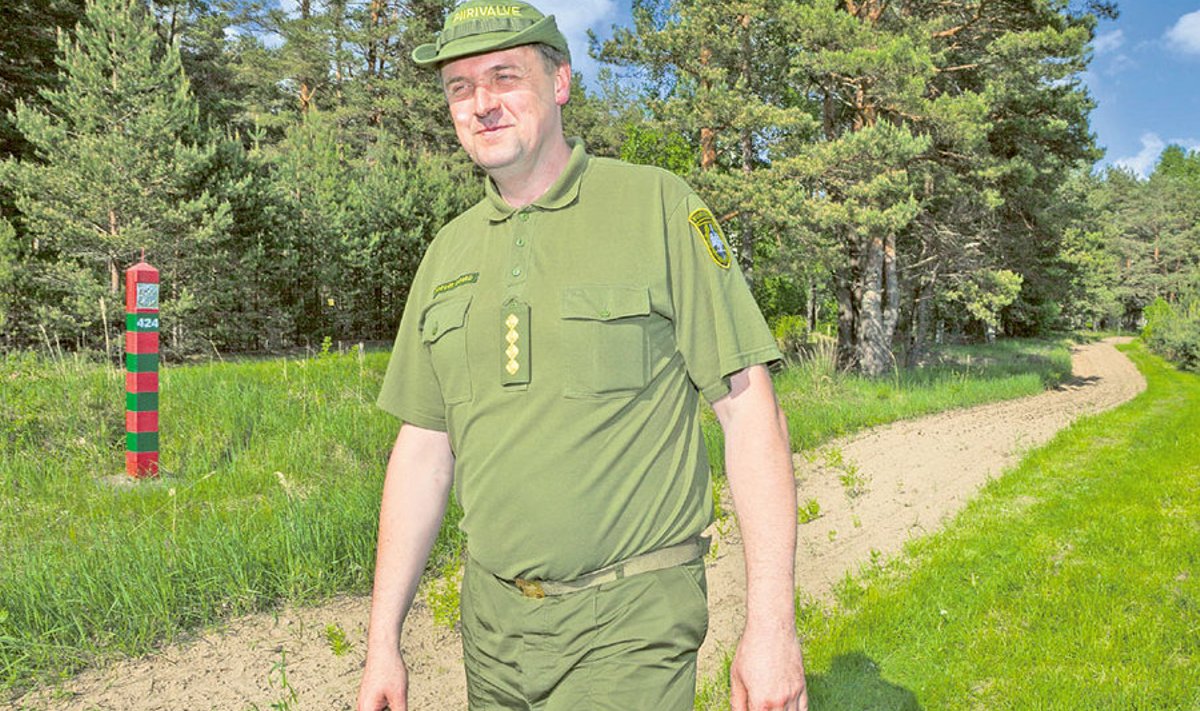 “Meie jaoks ei ole oluline,  kas piir on siin või Irboska all, meie teeme ikka oma tööd,”  ütleb Saatse piirivalvekordoni ülem Arvi Suvi.