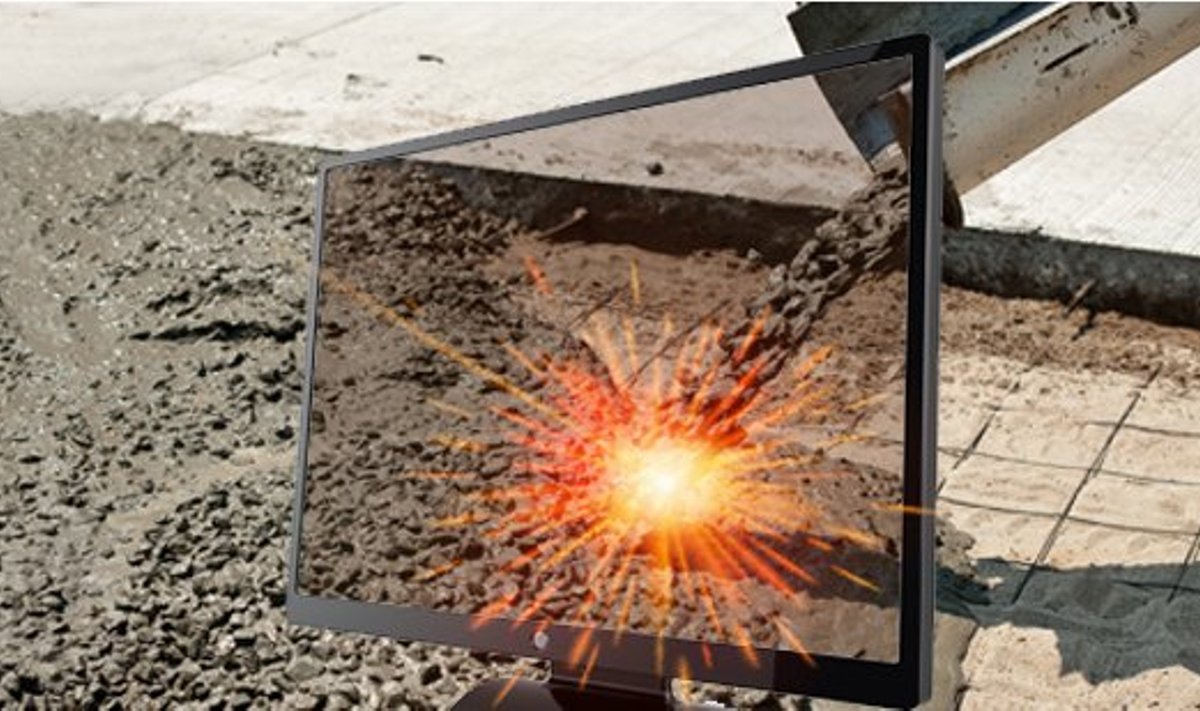 Tsement võib tulevikus leida rakendust kasvõi LCD-ekraanides. Fotomontaaž: Argonne National Laboratory