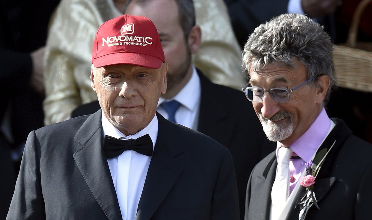 Niki Lauda (vasakul) ja Eddie Jordan 
