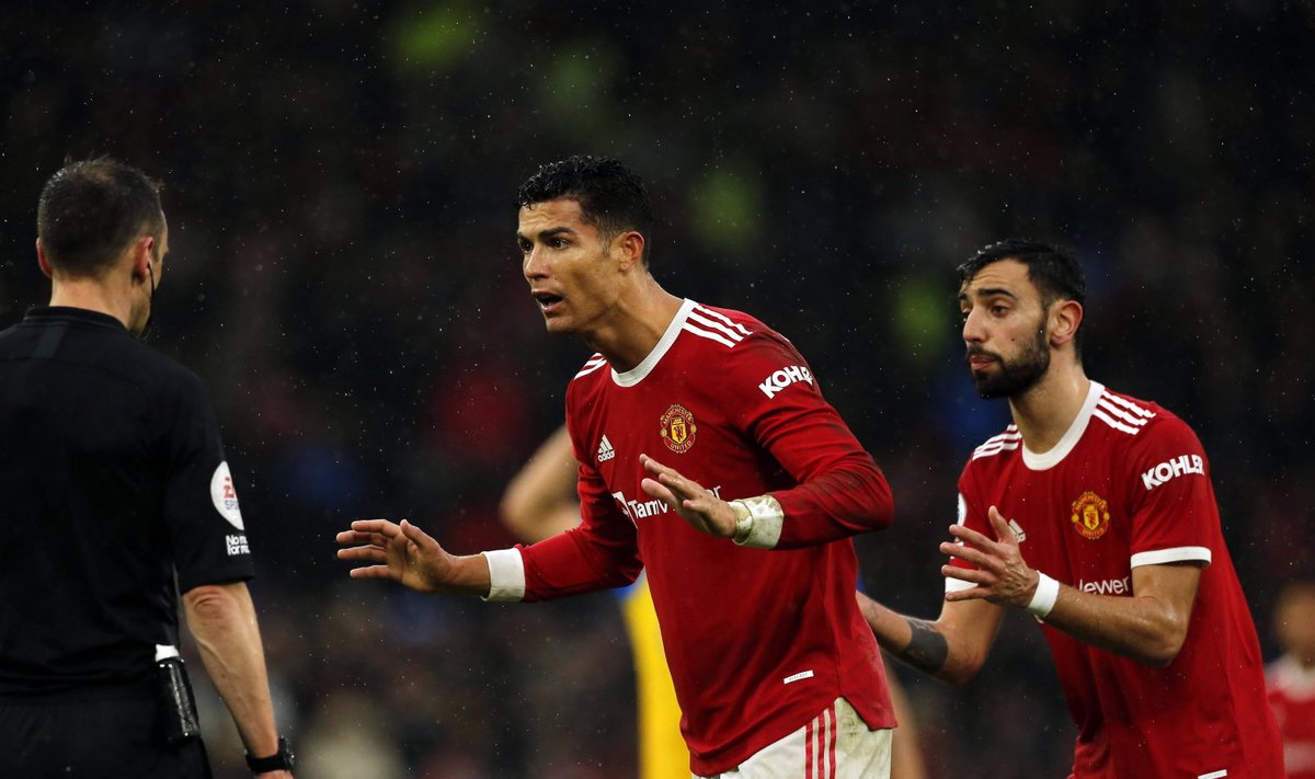 Cristiano Ronaldo ja Bruno Fernandes ei suutnud Unitedit võidule aidata.