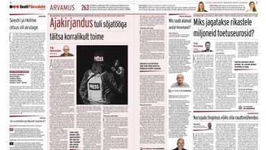 Argo Virkebau ja Urmo Soonvald: sulgeme esmaspäevase paberlehe, veebis oleme lugejatega ikka iga päev, tund ja minut