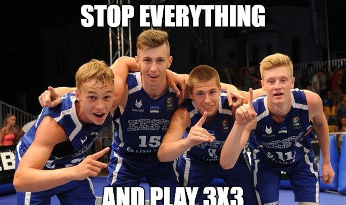Eesti noored 3x3 korvpallurid