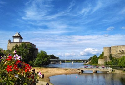 Projekti "River promenades III" raames rajatav Narva-Ivangorodi jõepromenaad.