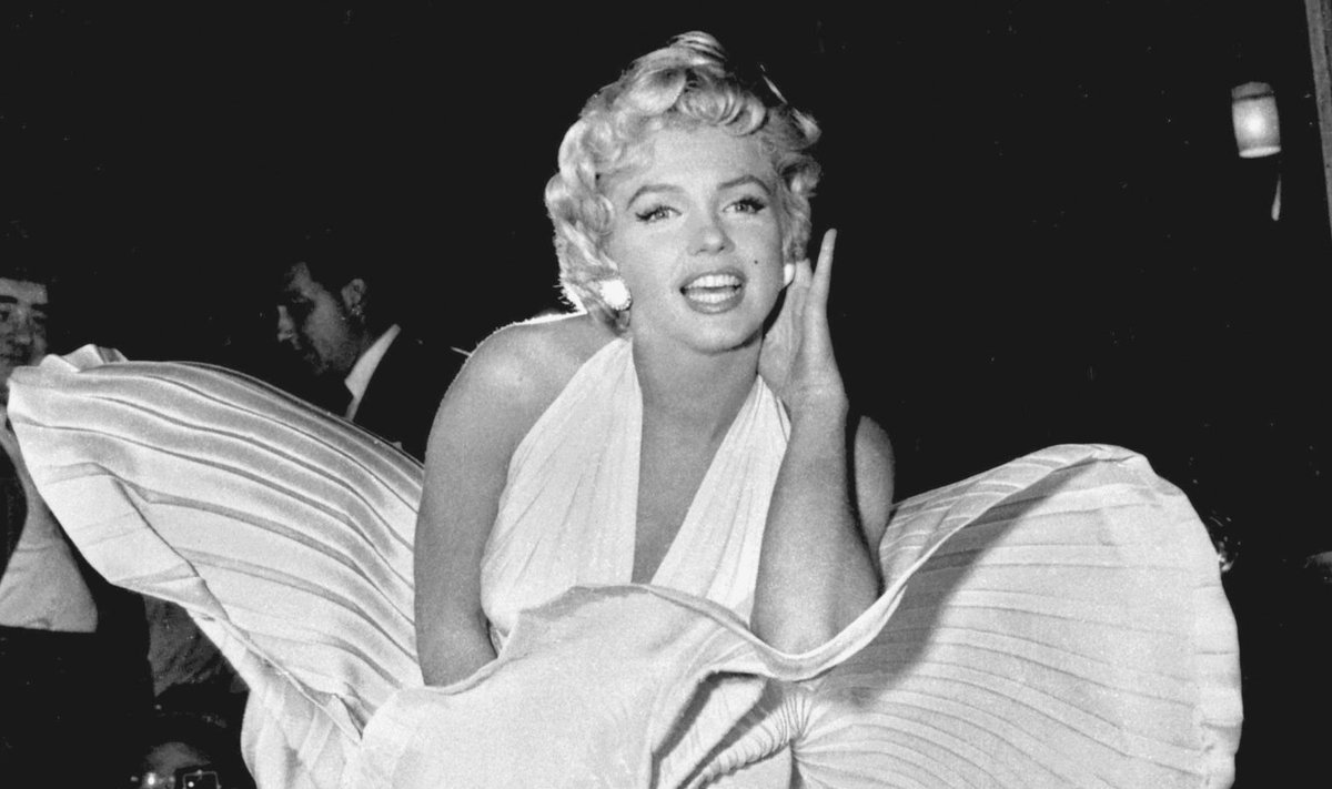 Marilyn filmis "Seitse aastat kihku" 1954.