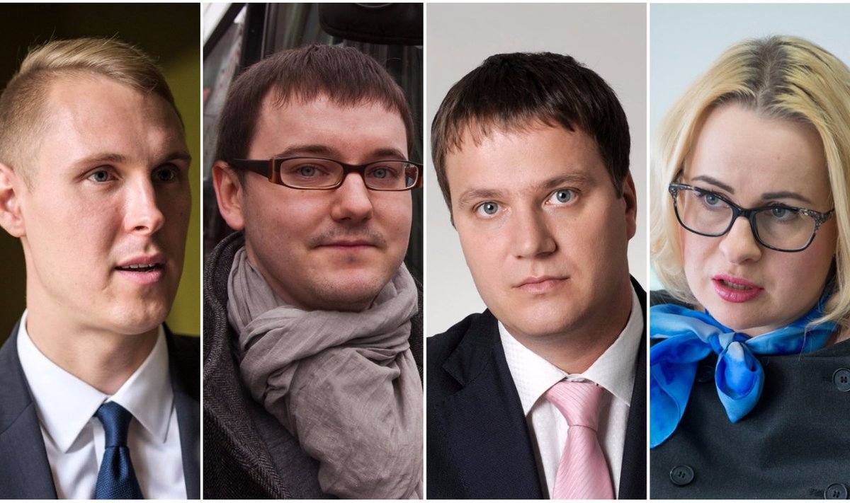 Vasakult - Raimond Kaljulaid, Jaanus Riibe, Marek Jürgenson, Maria Jufereva 