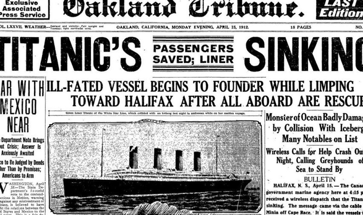 Täna möödub 102 aastat Titanicu hukust