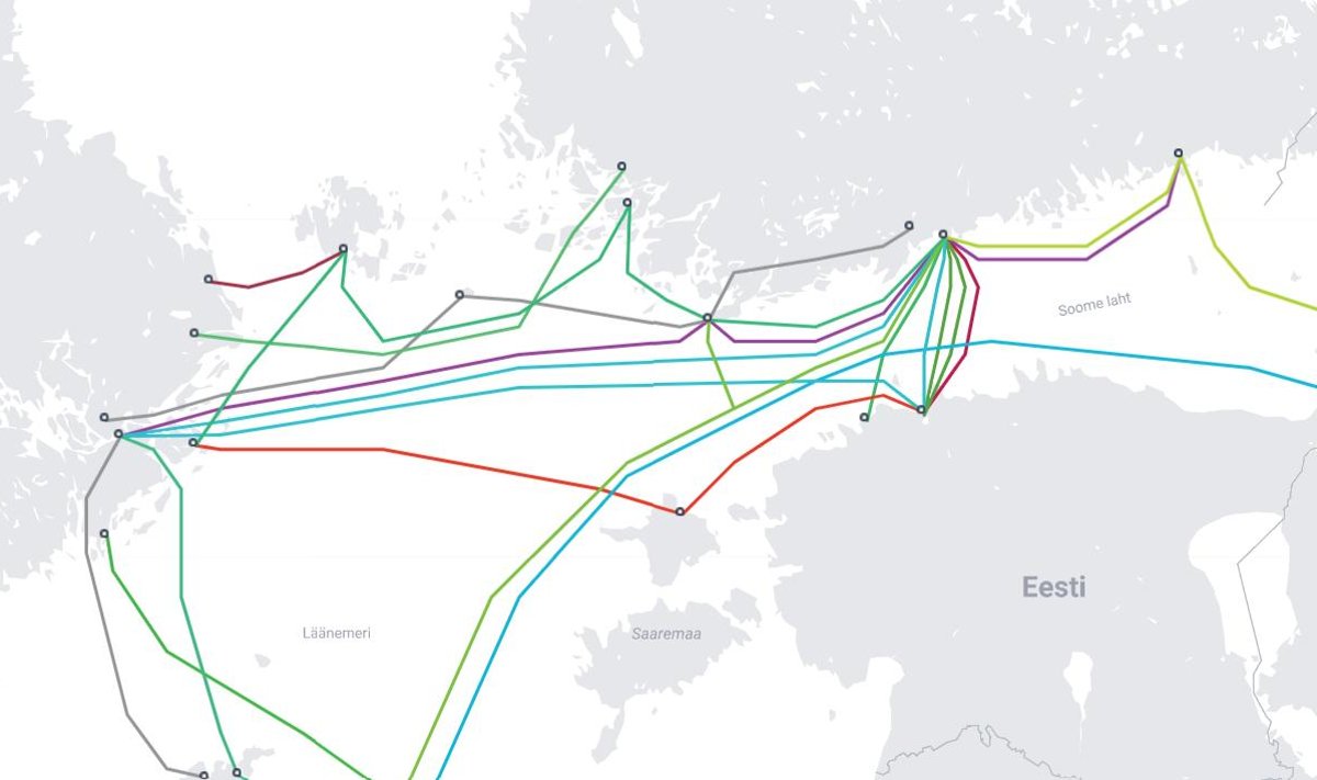 Eestit ühendavad merealused sidekaablid