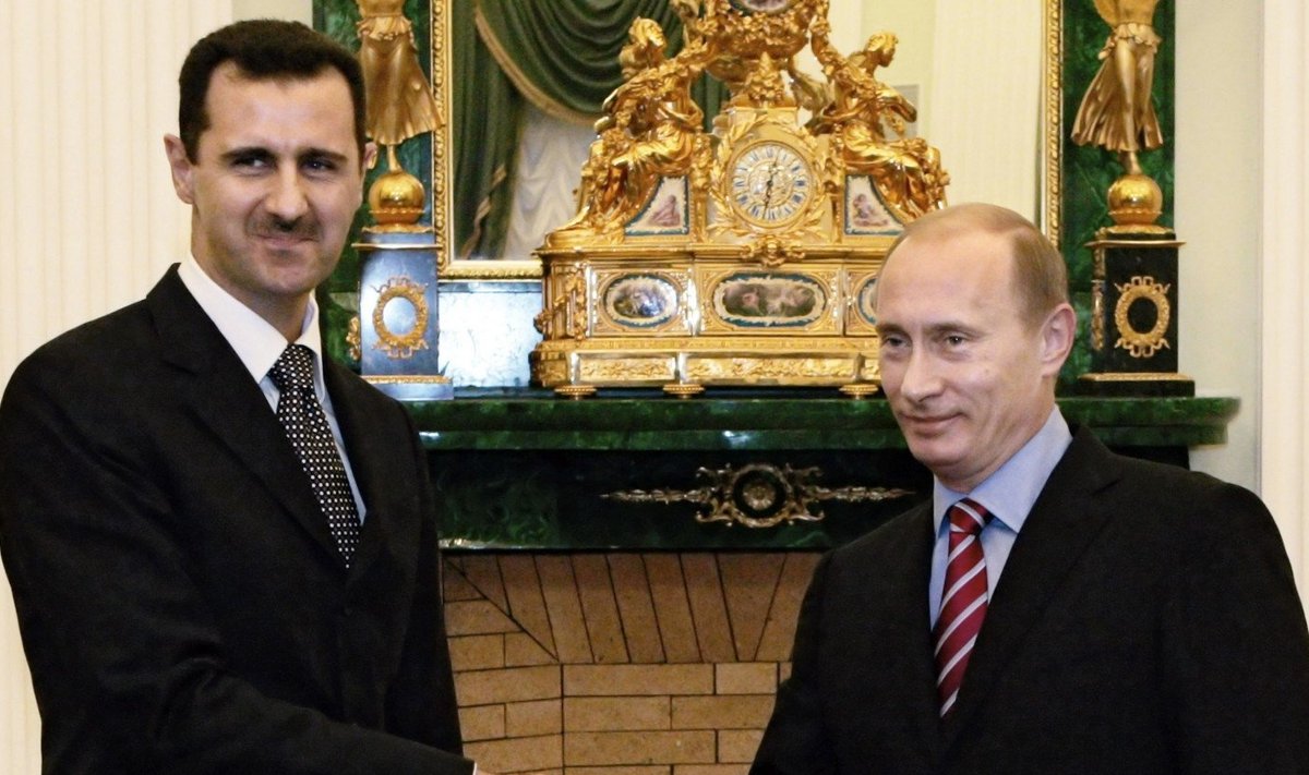 Встреча Путина и Асада в 2006 году.