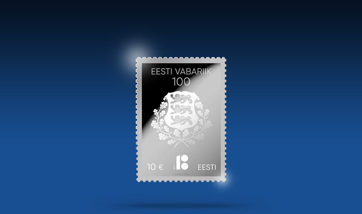 Eesti Vabariik 100 hõbedast postmark