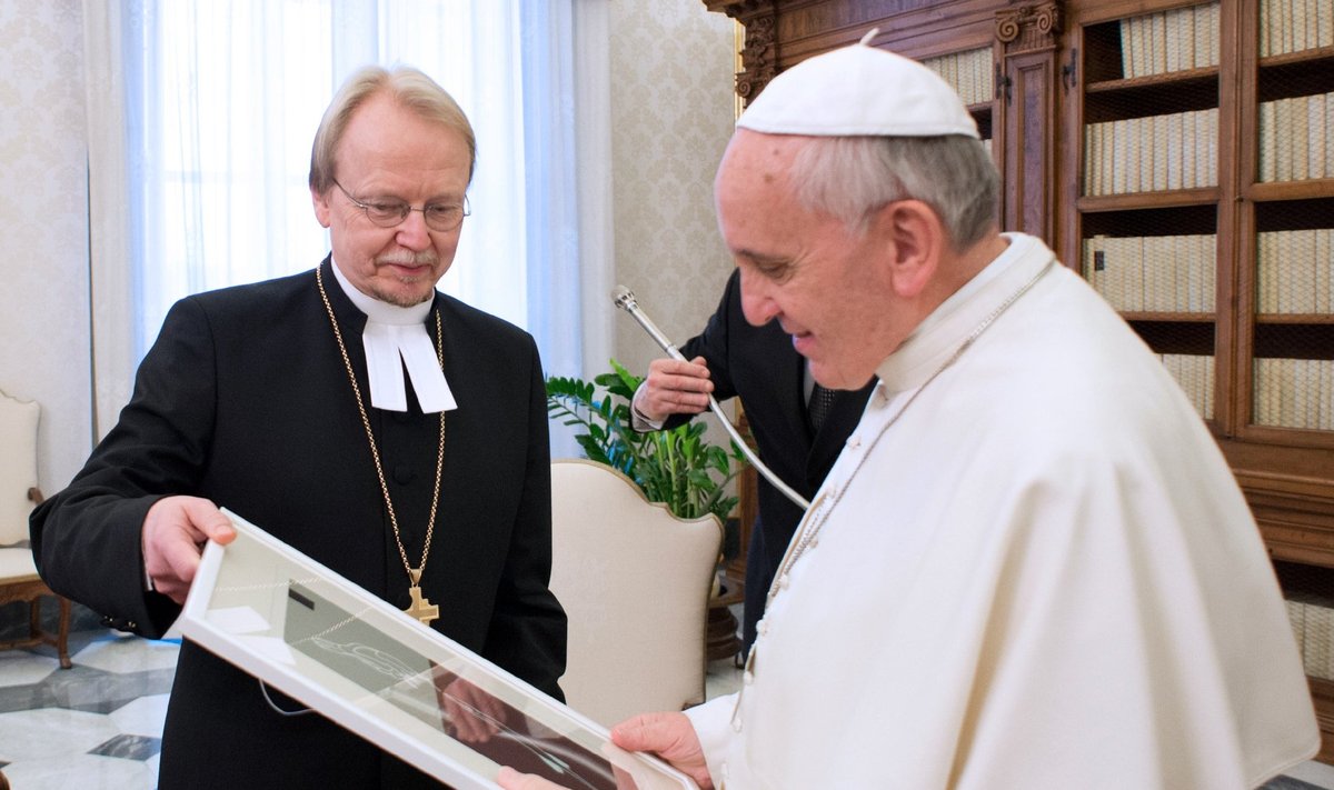 Kari Mäkinen koos paavst Franciscusega