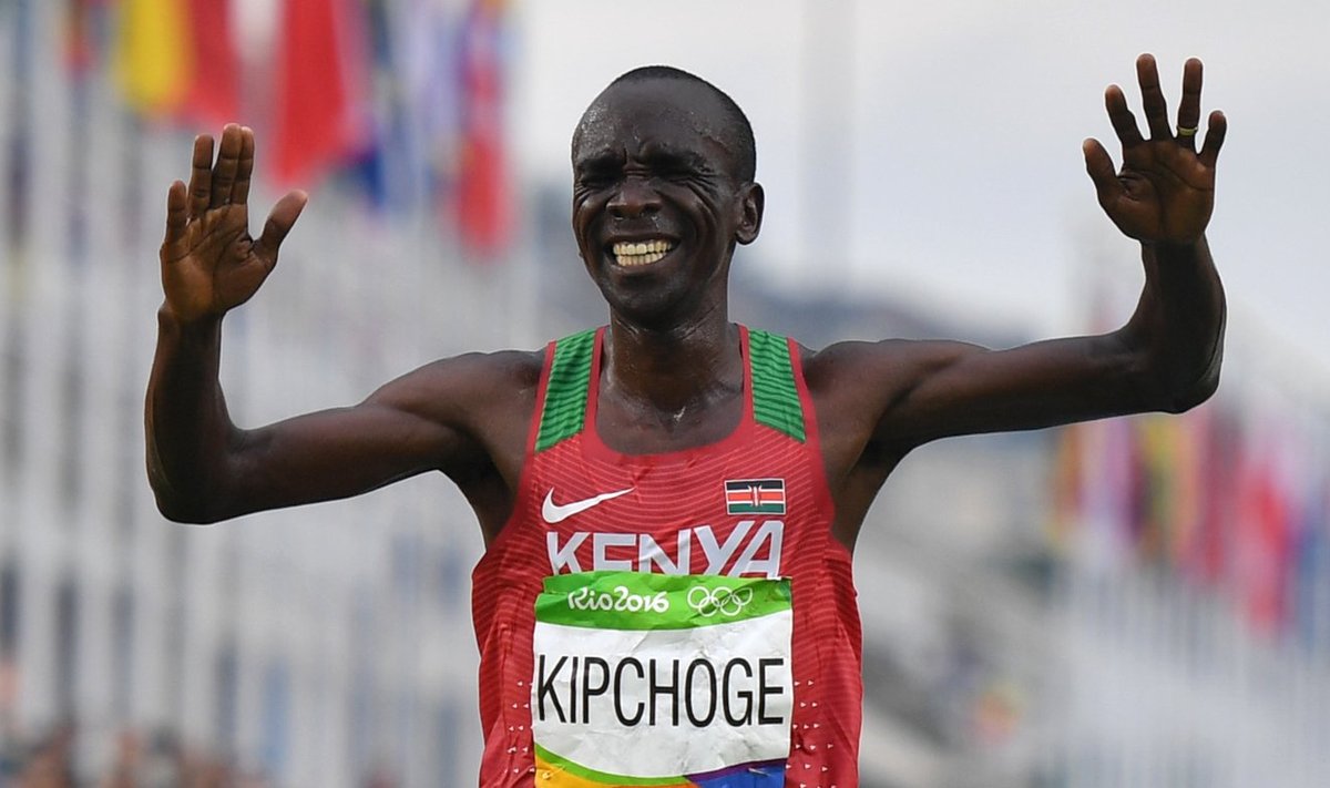 Olümpiavõitja Eliud Kipchoge ründab täna maratonijooksus kahe tunni piiri.