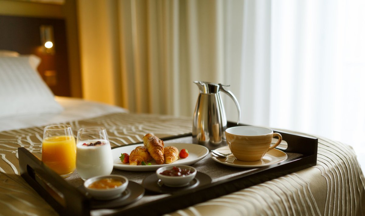 Hommikusöögi võib hotellis Palace tellida ka voodisse