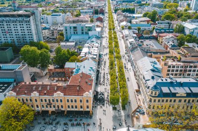 Laisvės' allee Kaunases