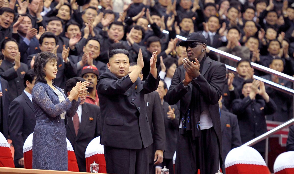 Kim Jong-un ja Dennis Rodman 2013. aastal.