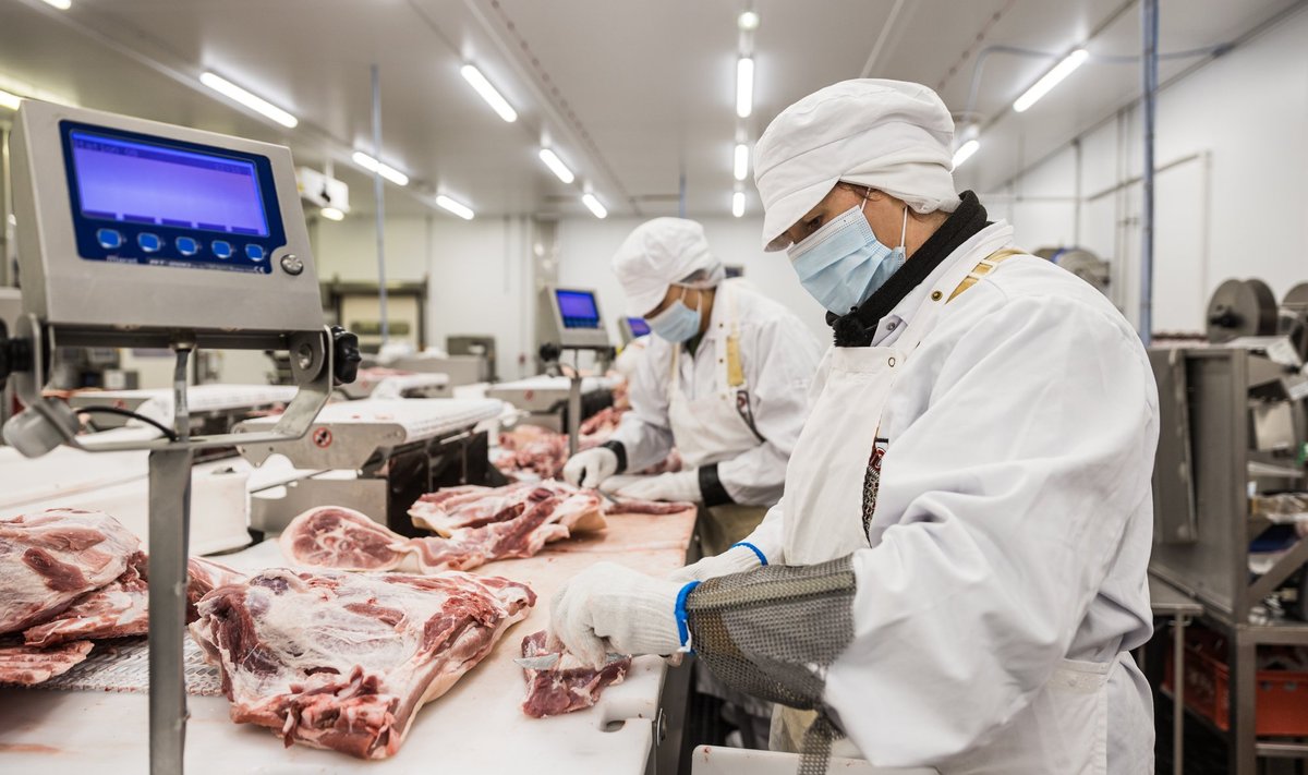 Tootmisprotsess Nõo Lihatööstuses.