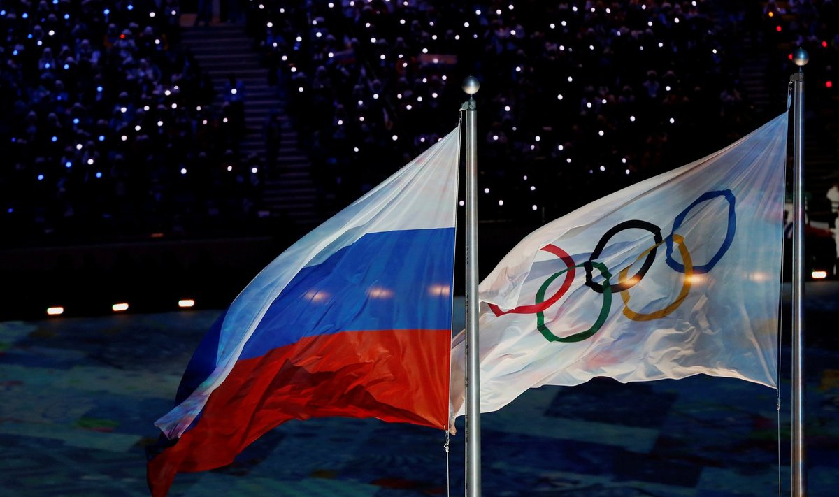 Venemaa ja olümpiamängude lipp lehvisid 2,5 aasta eest Sotši olümpial kõrvuti.