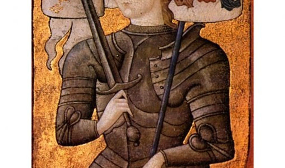 Jeanne d'Arc 15. sajandi teisest poolest pärineval õlimaalil