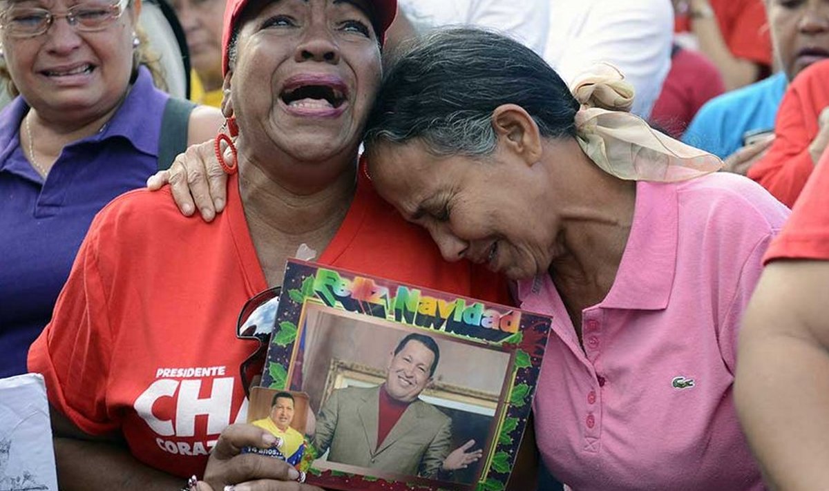 Venezuela nutab. 14 aastat riiki valitsenud Chávezi surma järel kuulutati välja seitsmepäevane leinaperiood.