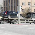 FOTOD JA VIDEO | Kahe auto kokkupõrge pani Tallinna kesklinnas liikluse seisma
