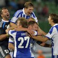 FOTOD: HJK lõi võõrsil kolm väravat ja tegi Soome jalgpalliajalugu!
