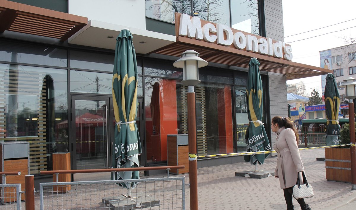 McDonald’si suletud söögikoht Simferoopolis