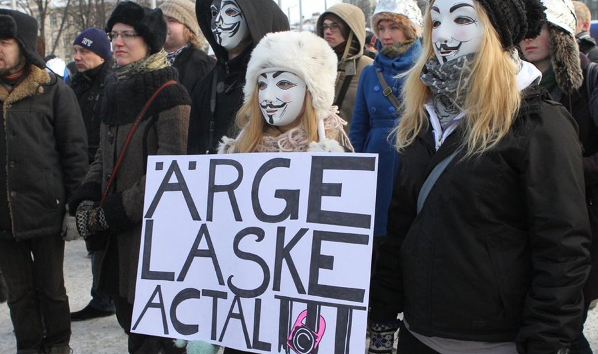 Laupäeval toimusid ka Tallinnas ja Tartus suurimad protestimeeleavaldused. Foto: Annika Haas