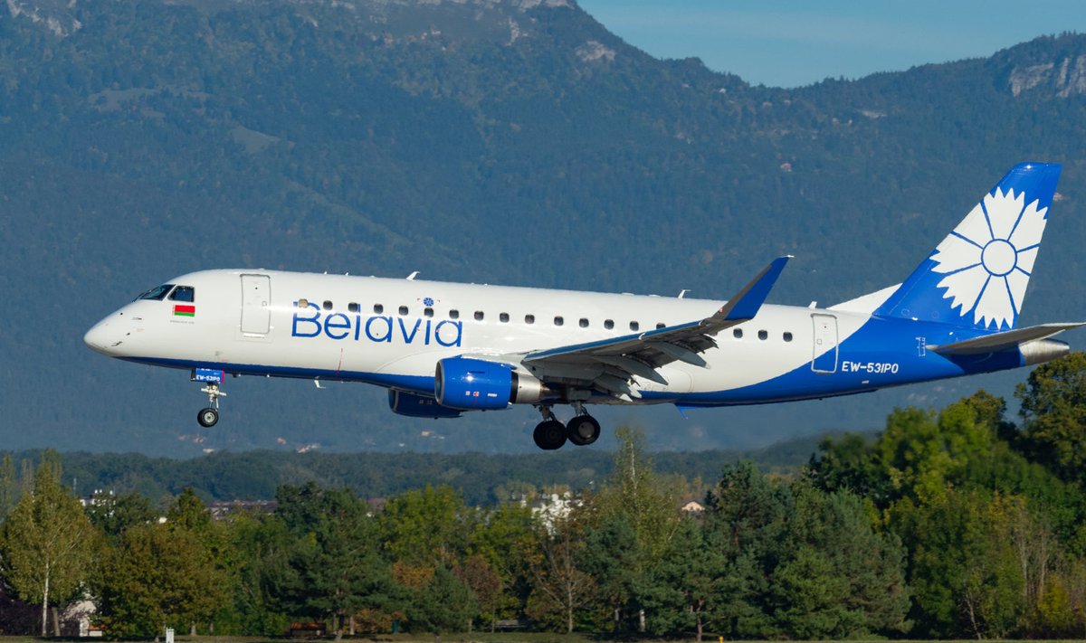 EW-531PO, Tallinna poole suunduv Belavia lennuk varasemal lennul