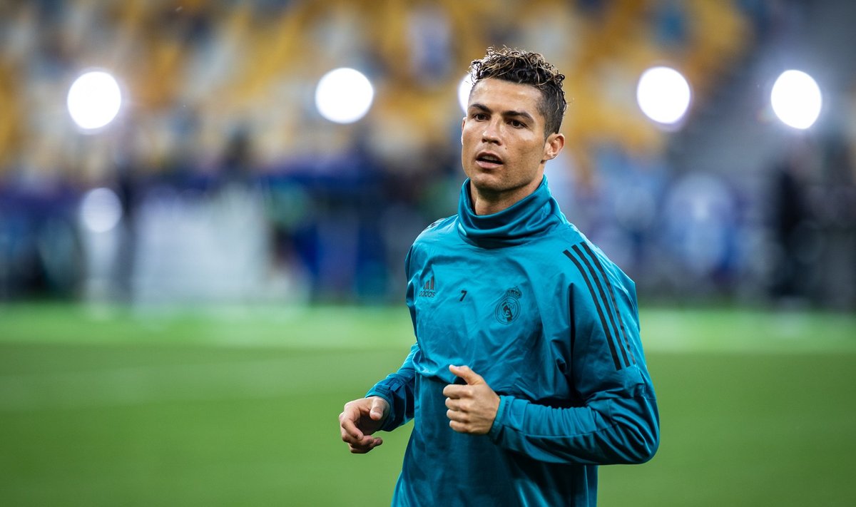 Cristiano Ronaldo Meistrite liiga finaali eel Kiievis.
