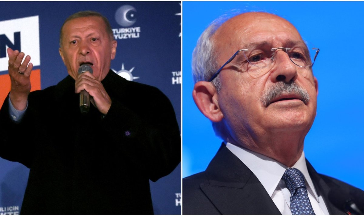 Türgi praegune president Recep Tayyip Erdoğan ja Kemal Kılıçdaroğlu