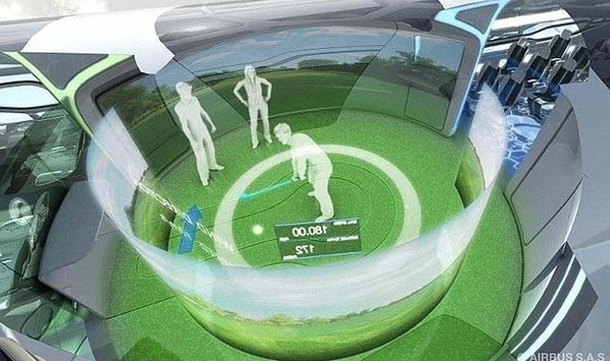 Tuleviku reisilennukis mängi või virtuaalset golfi!
