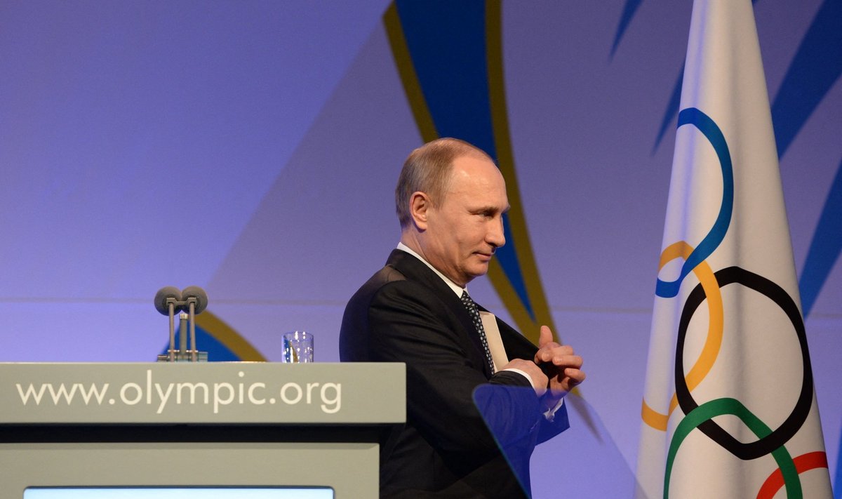 Vladimir Putin 2014. aastal Sotši taliolümpial