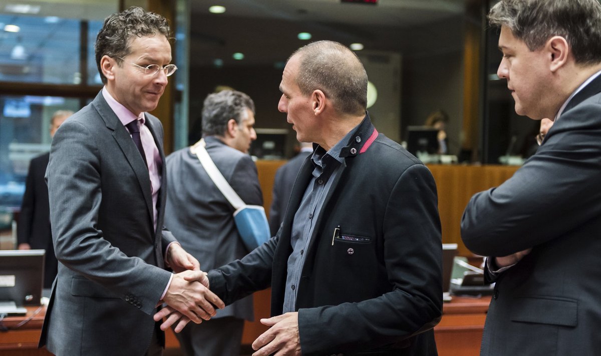 Министры финансов Греции, Голландии и Хорватии на встрече в Брюсселе