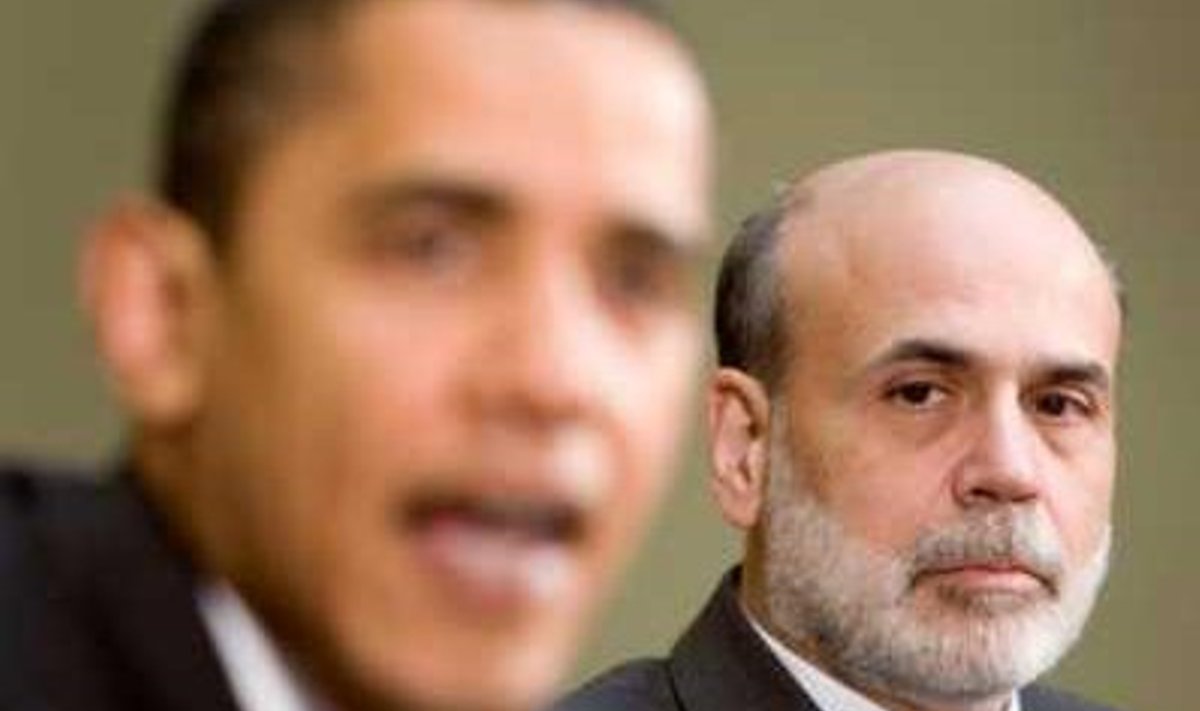 USA president Barack Obama ja keskpanga juht Ben Bernanke.