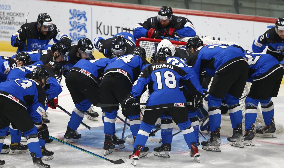 Eesti kaotas esimese kolmandiku 0:1, aga järgmisel 40 minutil korjati võrgust veel seitse litrit.