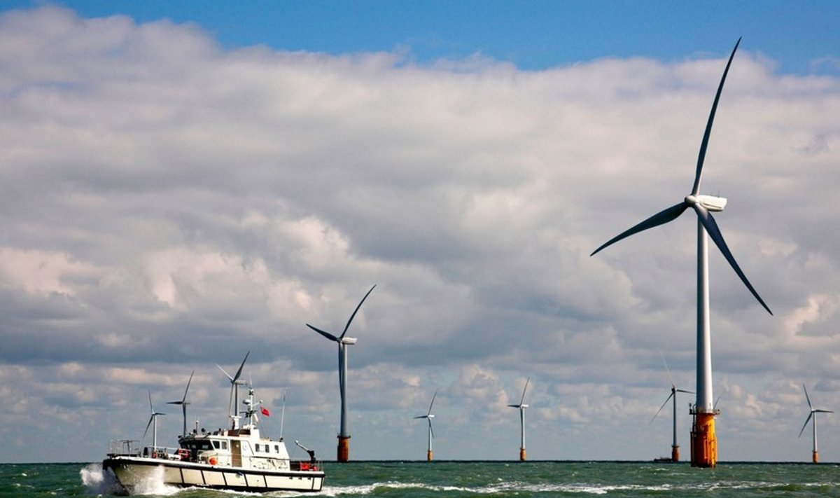 Maailma suurim tuulepark Suurbritannia rannikul.