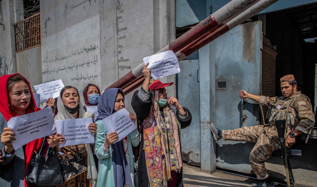 19 сентября женщины в Кабуле снова вышли на акцию протеста