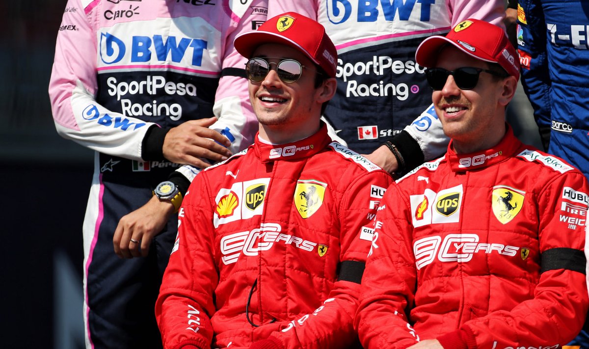 Charles Leclerc ja Sebastian Vettel