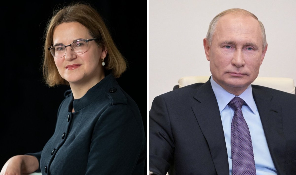 Liisa Pakosta ja Vladimir Putin. 