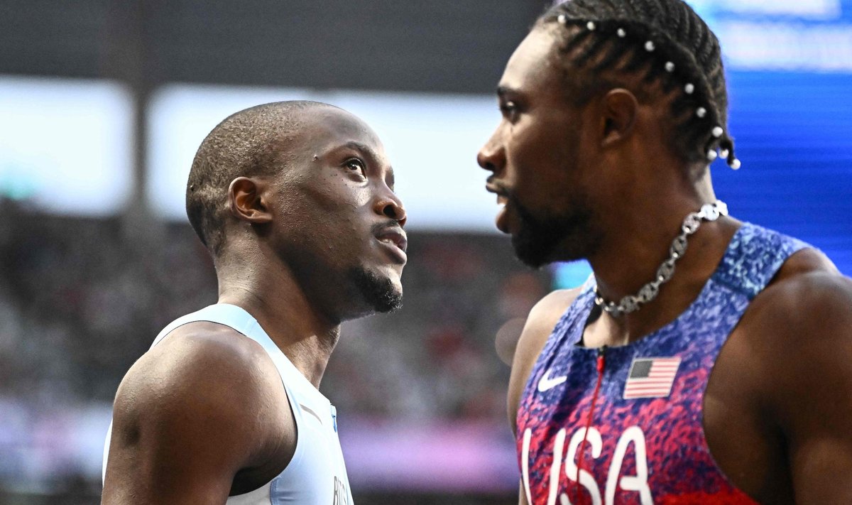 Letsile Tebogo ja Noah Lyles