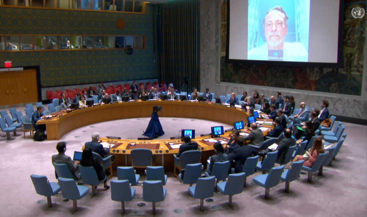 Sergei Tšaulin osales ÜRO julgeolekunõukogu istungil videosilla vahendusel.