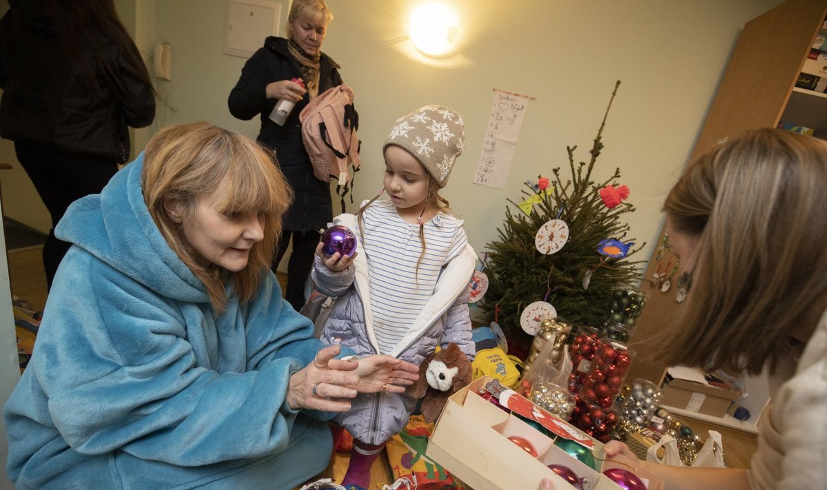 Inessa kogus lahkete nõmmekate abiga hulga jõuluehteid ja toimetas need ukraina peredele pühadeajaks kohale.