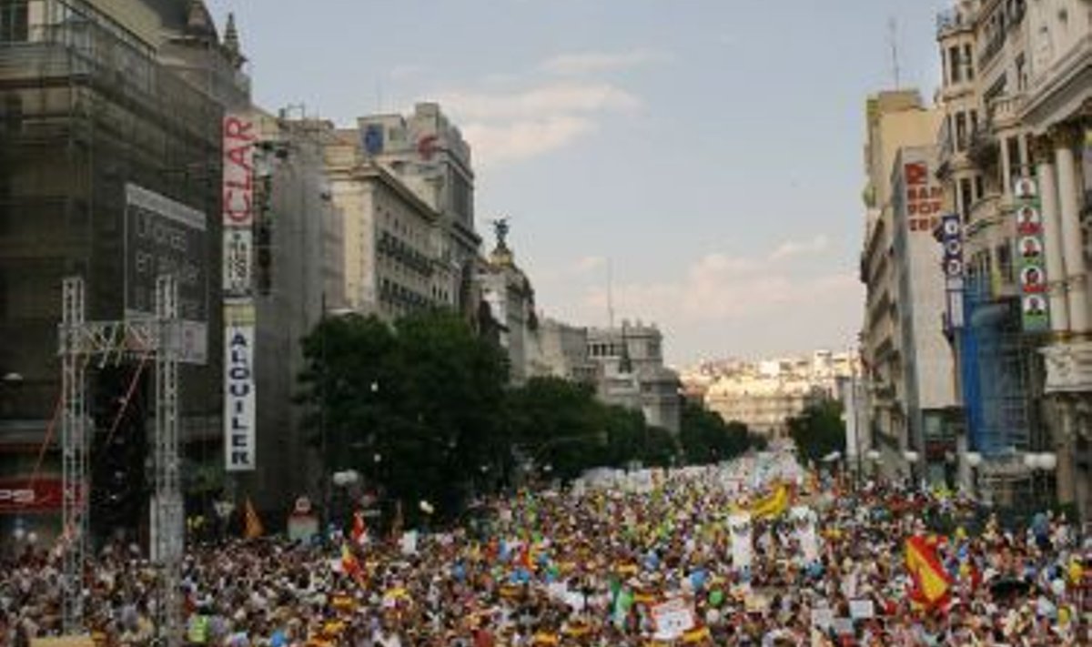 Homovastane massimeeleavaldus Madridis, Hispaanias
