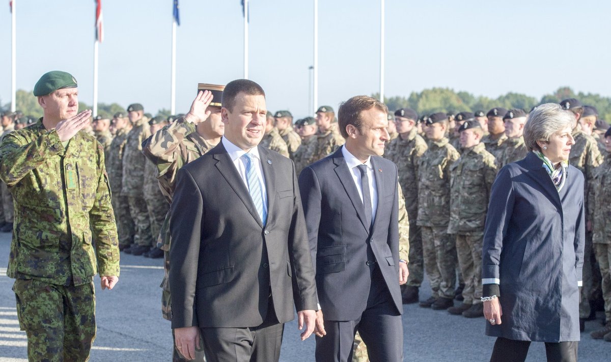 Jüri Ratas ja Emmanuel Macron - 2017. aastal Tapal
