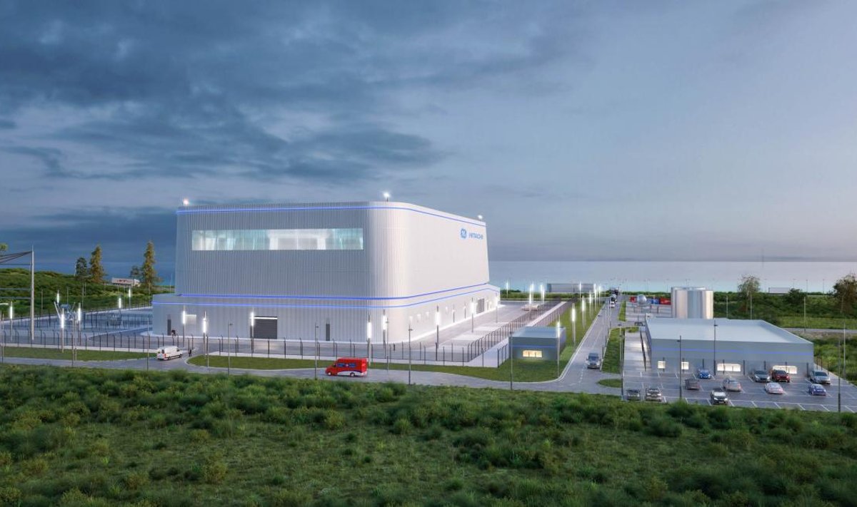 Предприятие Fermi Energia хочет построить в Эстонии атомную электростанцию. На фото представленный Fermi Energia эскиз модульного реактора.