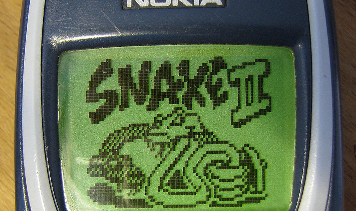 Snake II Nokia 3310 ekraanil.
